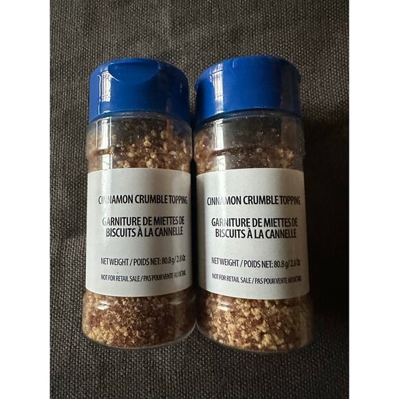 2-Starbucks Cinnamon Crumble Topping Sealed 2.8oz Best Before 04/11/ 2024 set - Picture 1 of 8